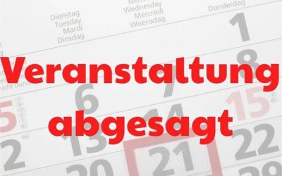 Veranstaltungsabsage!